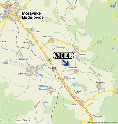 Mapa okolí